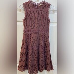 Altar'd State Lace Dress in Mauve